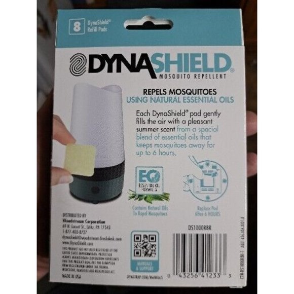 Dyna Shield Refill Repellent Mosquito Pads Using Essential Oils 8 Per Box - Picture 2 of 2